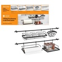 Перила из нержавеющей стали, 16 элементов, 76 см W3060, черные