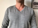 H&M sweter męski 100%wełna merino rozmiar:L Rodzaj wkładane przez głowę