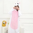 Kigurumi Unicorn Pink Pajama Adult Animal Onesies Zapínanie žiadne