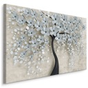 КАРТИНА ДЛЯ СПАЛЬНИ ГОСТИНОЙ ДЕРЕВО ЦВЕТЫ ЛИСТЬЯ АБСТРАКТ 3D ГЛАМУР 120х80