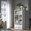 IKEA KALLAX regál 77x147 biely Výška nábytku 147 cm