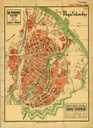 Старый план Вольного города Гданьска, 1921 год. 50х40см