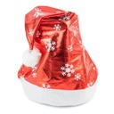 ВЫДАЮЩАЯСЯ ШАПКА САНТА-КЛАУСА, блестящая, РОЖДЕСТВЕНСКАЯ