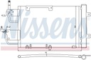 940052 NISSENS RADUADOR DE ACONDICIONADOR OPEL ASTRA H 1,9D 0 