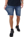 Pánske džínsové krátke strečové nohavice PAS s GUMIČKOU 315 - S Veľkosť S
