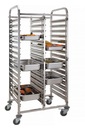 Двойная тележка для перевозки контейнеров 30 x GN 1/1 - Hendi 810576