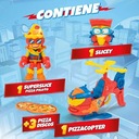 SUPER ZINGS SUPERTHINGS PIZZACOPTER VRTUĽNÍK S VYSTREĽOVAČOM DISKOV FIGÚRKA Hrdina Superveci