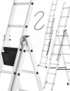 WIELOFUNKCYJNA DRABINA ALUMINIOWA 3.98M DWUSTRONNA