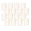 16X БЕЛЫЕ СВЕЧИ НАБОР СВЕЧЕЙ ЦИЛИНДРА 6 СМ СВЕЧИ