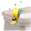 detská postieľka prístelka hojdacia prístelka k posteli lozečko detská posteľ Šírka produktu 60 cm