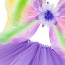 КОМПЛЕКТ БАБОЧКИ КРЫЛЬЯ наряд фиолетовая юбка-пачка ЦВЕТНАЯ БАБОЧКА