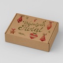 РОЖДЕСТВЕНСКАЯ КАРТОННАЯ РОЖДЕСТВЕНСКАЯ КОРОБКА 250X200X100MM ВЕСЕЛЫЕ РОЖДЕСТВЕНСКИЕ БЕЗОПАСНОСТИ