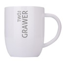 Kubek stalowy BIAŁY 380 ml Z GRAWEREM LOGO