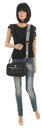 Элегантная женская сумка-мессенджер Victoria&CO ARC663 черная