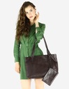 Talianska dámska kožená obchodná taška na notebook - MARCO MAZZINI Dominujúci vzor bez vzoru