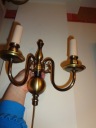 Настенный светильник spider brass double arm