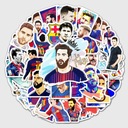 ВОДОНЕПРОНИЦАЕМЫЕ НАКЛЕЙКИ MIX MESSI ДЛЯ НОУТБУКА 50 шт.