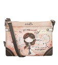 Anekke стильная женская сумка через плечо Peace & Love Pink