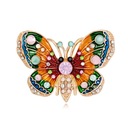 PINETS Motyl kolorowa Broszka z cyrkoniami