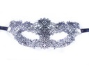 Серебряная ажурная кружевная маска для карнавальной фотосессии фестиваля 3KS