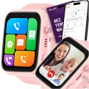 УМНЫЕ ЧАСЫ ДЛЯ ДЕТЕЙ SIM GPS ПОЛЬСКИЙ РОЗОВЫЙ ТЕЛЕФОН КАМЕРА ИГР 4G