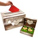 НАБОР КОРОБКИ ДЛЯ ОБРУЧАЛЬНЫХ КОЛЬЦ И КОНВЕРТА