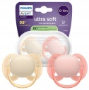 PHILIPS AVENT ULTRA SOFT 0-6M ДЫШАЩАЯ СОСКА + ФУТЛЯР 2ШТ