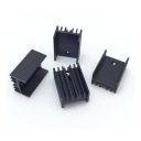 РАДИАТОР TO220 ЧЕРНЫЙ 20х15х10мм