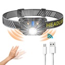 LATARKI CZOŁOWE MINI LED 6 TRYBY Z REGULACJĄ CZUJNIKA DO JOGGINGU