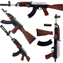 PUŠKA NA GULIČKY 6mm AK47 REPLIKA ZBRANE AK-47 KALAŠNIKOV DOSAH 40M Šírka produktu 64 cm
