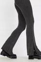 Urban Outfitters NH8 krd čierne nohavice lesk zdobenie rozpark M Dominujúca farba čierna