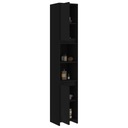 vidaXL Kúpeľňová skrinka, čierna, 30x30x183,5 cm, drevotrieska Hĺbka nábytku 30 cm