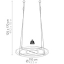 STORK NEST METEOR SWING 110см 150кг LED