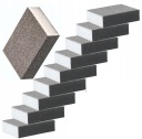 10 x ШЛИФОВАЛЬНАЯ ГУБКА BLOCK CUBE P 180 ДЛЯ ШЛИФОВАЛЬНЫХ ПЛАСТИН