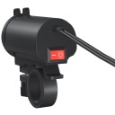 ЗАРЯДНИЙ ПРИСТРІЙ MOTOCYKL+PRZYCISK+ 2XUSB ЗЕЛЕНИЙ СВІТЛО  фото 9