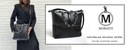 Dámska kabelka Shopper bag, koža Tesoro Čierna Dominujúca farba čierna