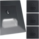 3x ЛЕСТНИЧНЫЙ СВЕТ НАПОЛЬНЫЙ СВЕТИЛЬНИК ДЕРЖАТЕЛИ СВЕТОДИОДОВ ДАТЧИК ДВИЖЕНИЯ 230 В