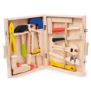 ДЕРЕВЯННЫЙ ЧЕМОДАН С НАБОРОМ ИНСТРУМЕНТОВ