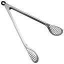 СТАЛЬНЫЕ КУХОННЫЕ ЩИПЦЫ С СИТОМ ДЛЯ ГРИЛЯ, 30 СМ