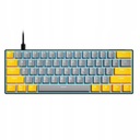 МЕХАНИЧЕСКАЯ КЛАВИАТУРА 60% RGB СЕРЫЙ СВЕТОДИОД