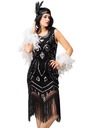Sukienka LATA 20 - L Szerokość w pasie 47 cm