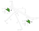 JEU 2 PIÈCES SUPPORT SERRURE DROIT GAUCHE FIXATION POIGNÉE VOLVO V60 S60 2018+photo 9