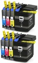 8x ЧЕРНИЛ ДЛЯ ПРИНТЕРА BROTHER DCP-J105 J100 MFC-J200