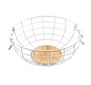 КОРЗИНА МЕТАЛЛИЧЕСКАЯ КОРЗИНА ОВОЩИ ФРУКТЫ ЛОФТ БЕЛАЯ