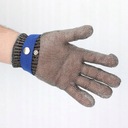 Kovové rukavice odolné proti prerezaniu-modrá. L Veľkosť L