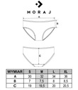 Классические женские трусики, хлопковое гладкое бикини, удобное MORAJ, 3 упаковки, L