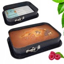 Форма для торта, ПРЯМОУГОЛЬНАЯ ПЛИТКА ДЛЯ ТОРТА, 35x24 мм С ПОДНОСЕМ