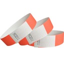 OPASKI NA RĘKĘ IDENTYFIKACYJNE WEJŚCIOWE 19MM KOLOR NEONOWY CZERWONY