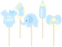 BABY SHOWER BABY SHOWER ДЕТСКИЕ ТОППЕРСЫ СИНИЕ 5 ШТ.