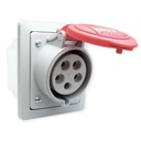 РОЗЕТКА ЭЛЕКТРОМЕТ P/T IP44 32A 5P 400V GSP